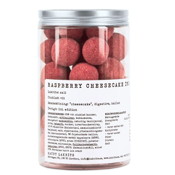 Haupt Lakrits Raspberry Cheesecake Inc 250 g