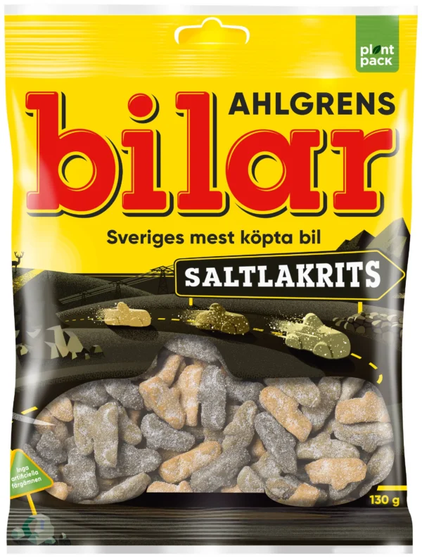 Ahlgrens Bilar Saltlakrits 130 gr