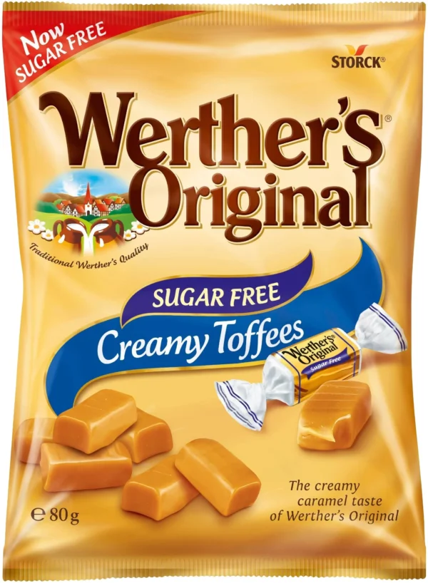 Werthers Original Creamy Toffees Sockerfri 80g