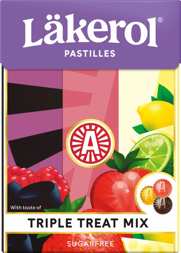 Läkerol Triple Treat Mix - 75 gram