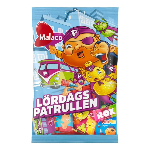 Malaco Lördagspatrullen - 155 g