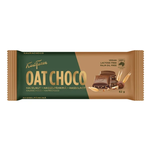 Karl Fazer Oat Choco Hasselnöt - 62 gram