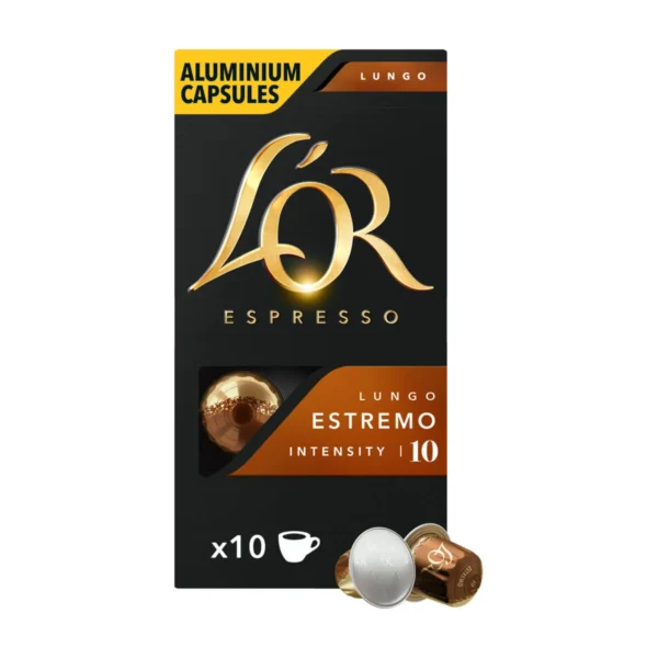 L'Or Lungo Estremo kaffekapslar, 10 st