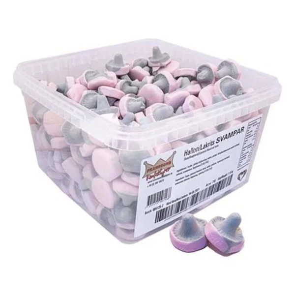 Franssons Hallon & Lakrits Svamp Lösgodis 1 kg