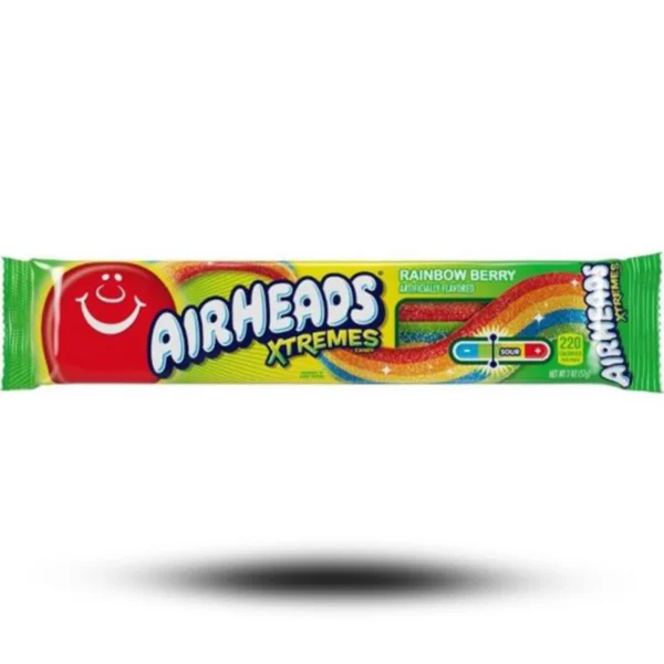 Airheads Xtremes Sour Belts Rainbow Berry 57g