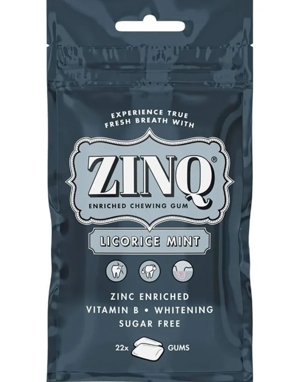 ZINQ Tuggummi Licorice Mint 31,5g