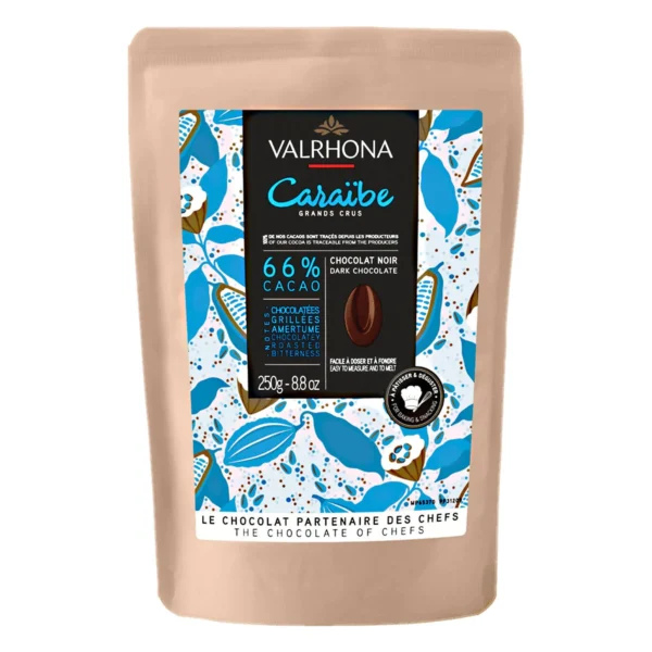 Valrhona Caraibe 66% choklad, 250 g