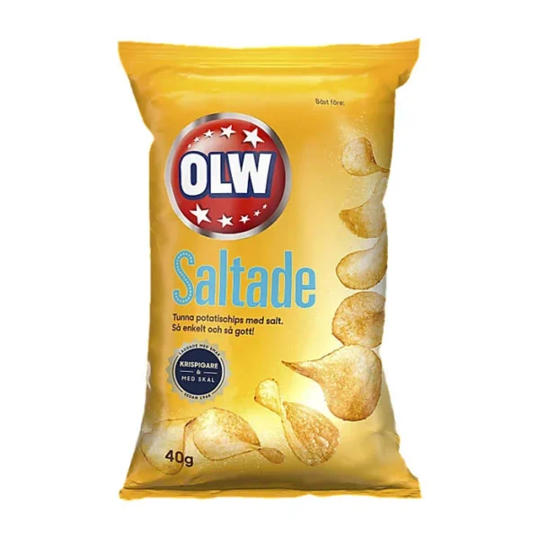 OLW Lättsaltade Chips 40g