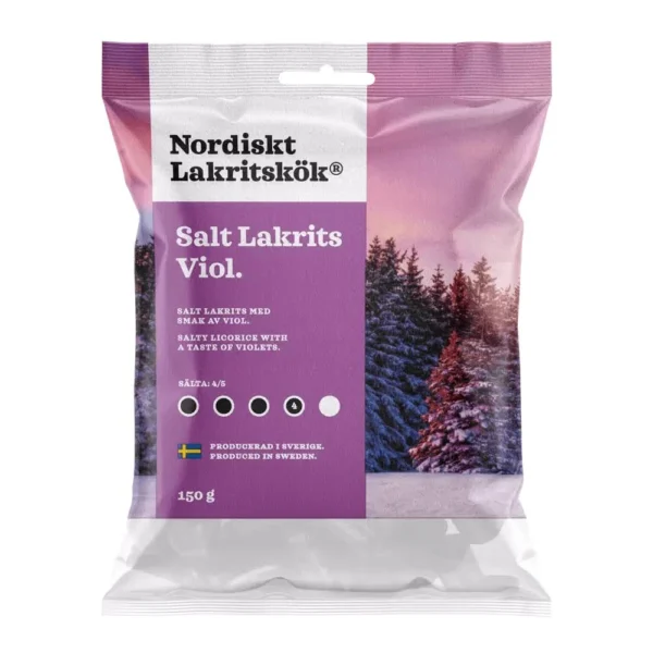 Nordiskt Lakritskök - Salt Lakrits Viol 150g