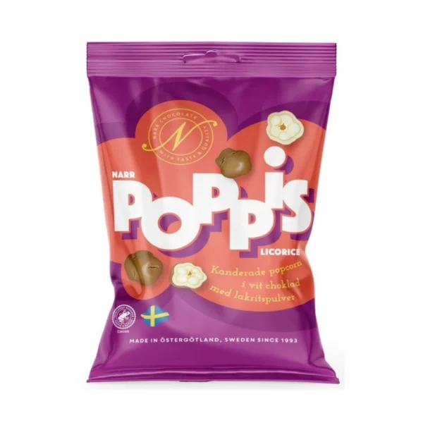 Narr Chocolate Poppis Licorice 120g