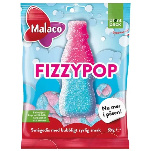 Malaco Fizzypop 85 Gram