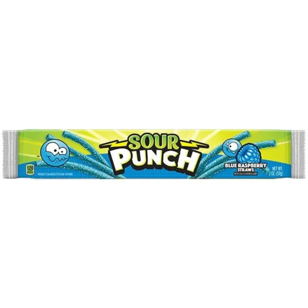 Sour Punch Straws Blue Raspberry