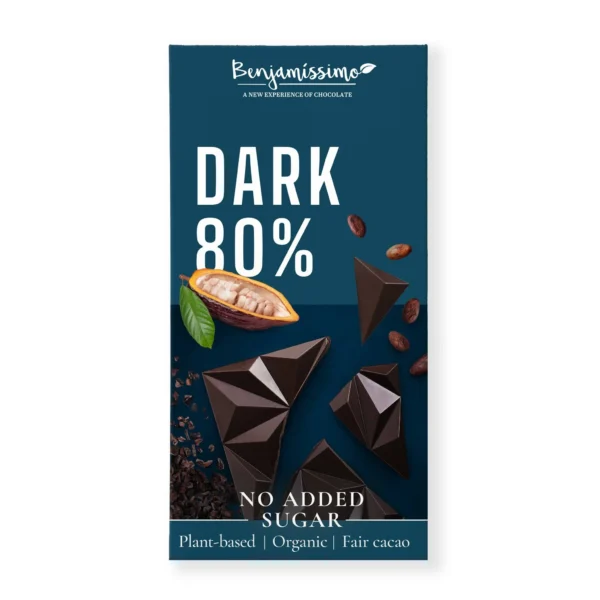 Benjamissimo Choklad Mörk 80% Sockerfri 60 g