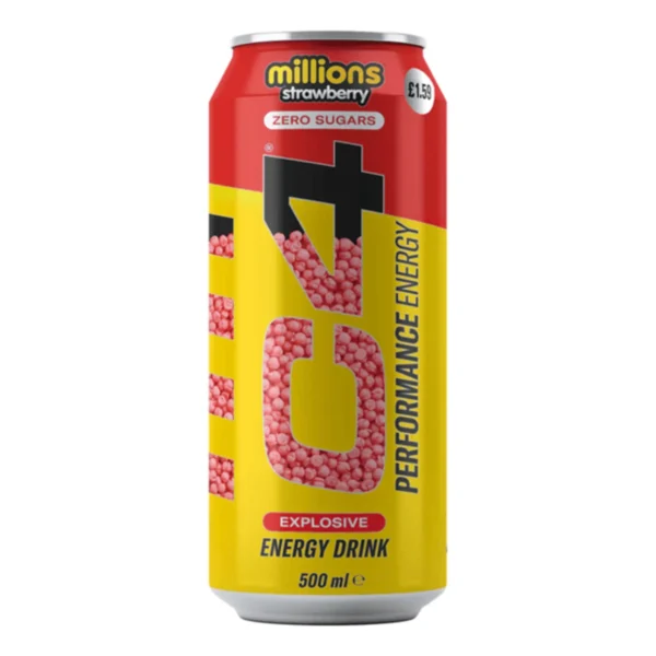 C4 Energy Drink Millions Strawberry - 500