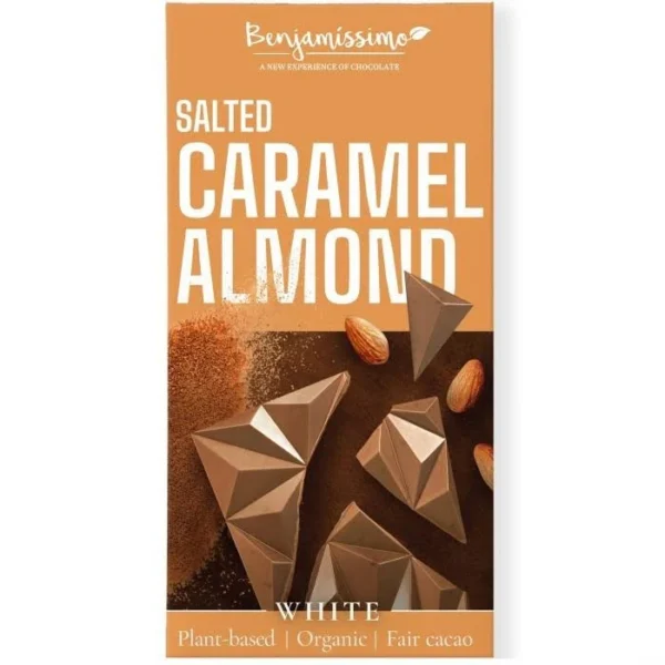 Benjamissimo Choklad Vit Salt Karamell & Mandel 60 g
